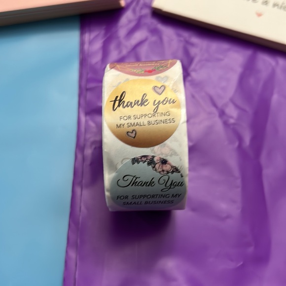 BRAND NEW shipping supply bundle thank you cards, stickers , polymailers - Picture 4 of 5